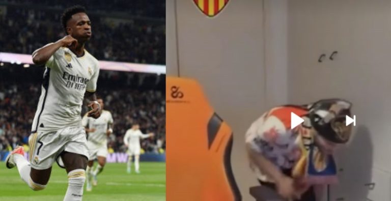 Un seguidor del Valencia pidió «partirle» la pierna a Vinicius en Twitch: la reacción al gol es oro