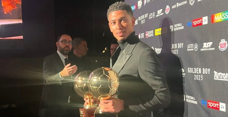 Bellingham hizo historia: se llevó dos premios Golden Boy y se acordó del Real Madrid