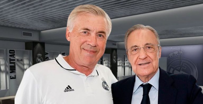 Florentino soltó un discurso por Ancelotti: hizo llorar al técnico italiano