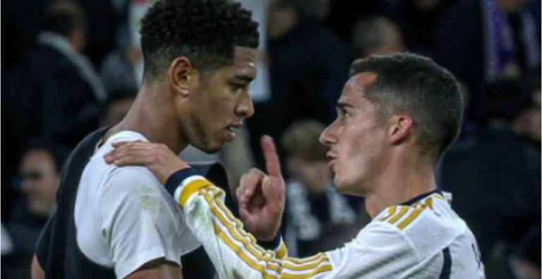 Lucas Vázquez se fue a por Bellingham y se lo dijo al oído: “Oye, no te p…”