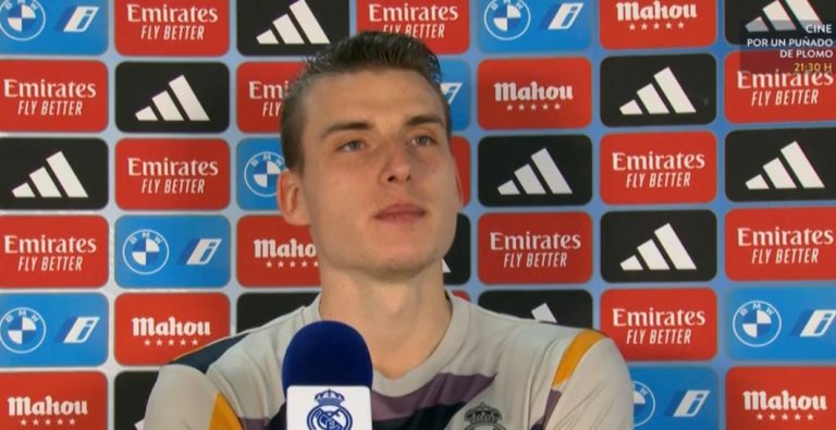 Lunin ‘culpa’ a sus compañeros: «Mis dedos hoy se congelaron»