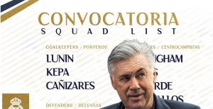 Oficial: convocatoria del Real Madrid con dos sorpresas de Ancelotti