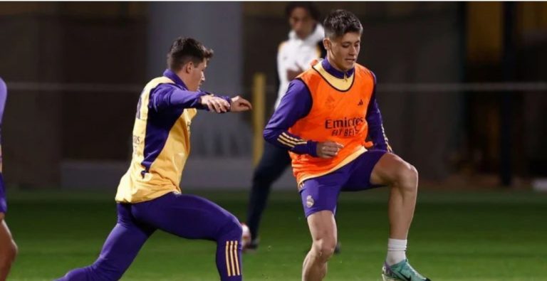 Arda Güler la ha liado en el entrenamiento del Madrid en Riad: Ancelotti le ha frenado