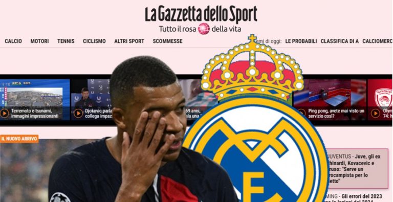 ‘La Gazzetta’ ve a Mbappé en el Real Madrid: anuncian una discusión de Kylian en París