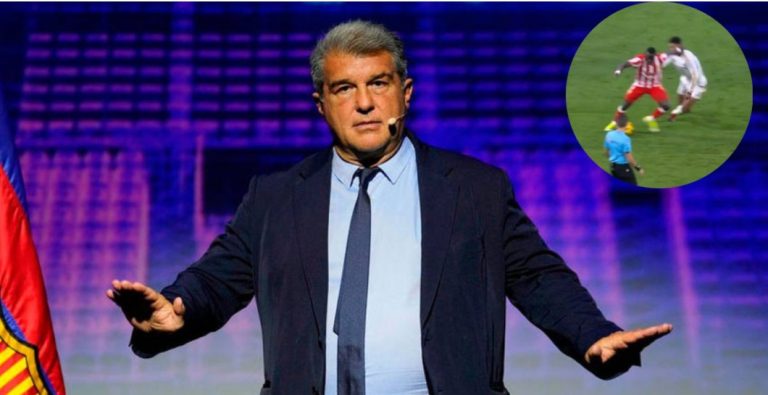 Laporta se pasa de la raya: acusa a Bellingham de actor y dice que la Liga está adulterada