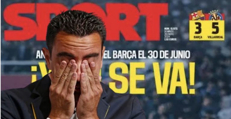 Las ridículas portadas de la caverna: lo que decían sobre Xavi antes de la dimisión