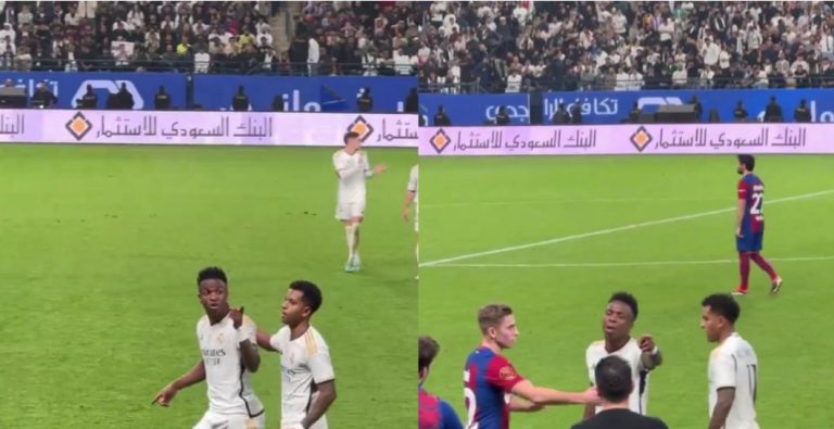 No se vio en TV: el Barça provocó a Vinicius y el brasileño les hizo el gesto más humillante