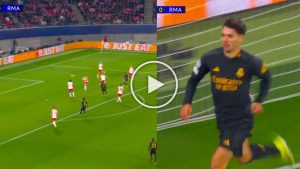 Brahim Díaz marca su mejor gol con el Real Madrid: en la escuadra contra el Leipzig