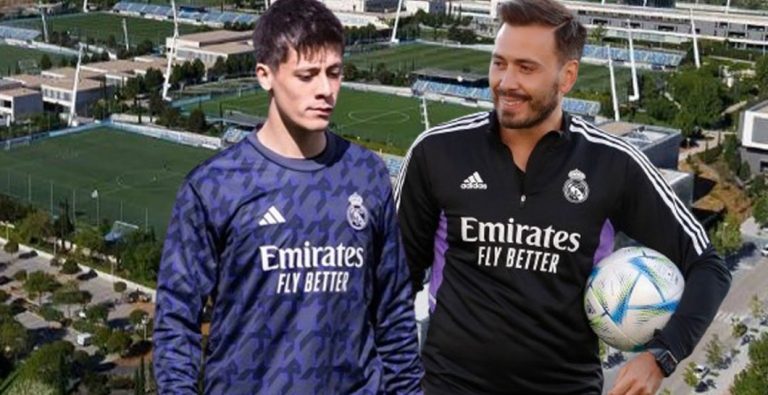 Arda Güler y Davide Ancelotti