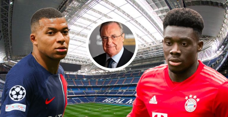 Kylian Mbappé y Alphonso Davies