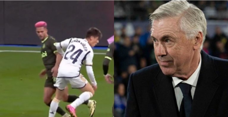 Arda Güler y Carlo Ancelotti
