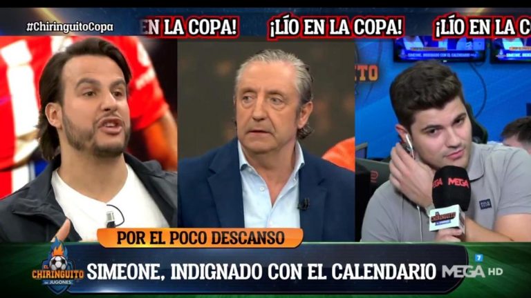 Josep Pedrerol discute con un colaborador de ‘El Chiringuito de Jugones’ por llamar al Athletic «el Bilbao»