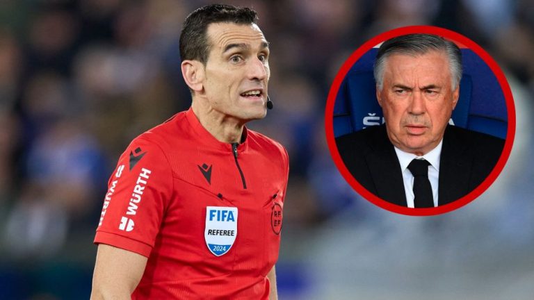 Ancelotti, enfurecido, se fue a por Martínez Munuera en el túnel de vestuarios: "Nos estás p…"