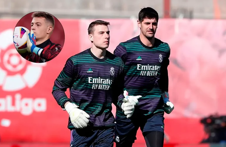 Thibaut Courtois, Agirrezabala y Andriy Lunin