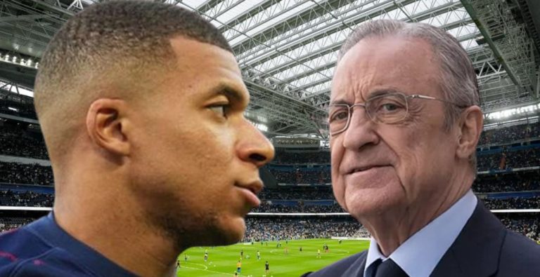 Kylian Mbappé y Florentino Pérez