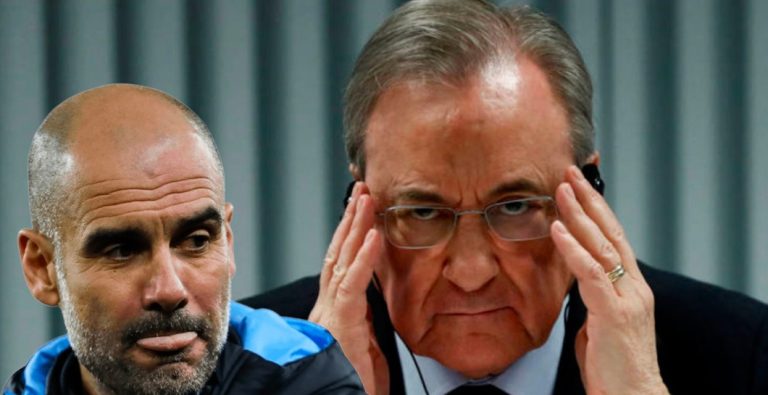 Pep Guardiola y Florentino Pérez