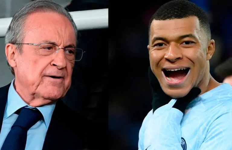 Kylian Mbappé y Florentino Pérez