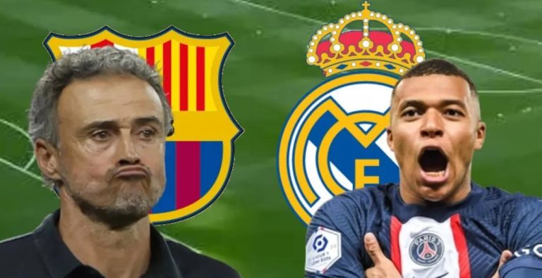 Mbappé y Luis Enrique