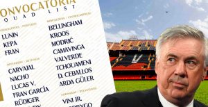 Oficial: cuatro novedades grandes en la convocatoria de Ancelotti para Valencia