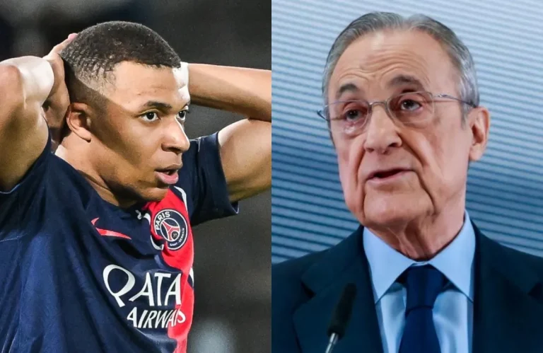 Kylian Mbappé y Florentino Pérez