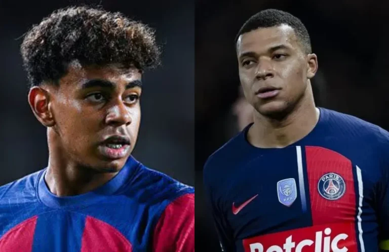 Lamine Yamal y Mbappé