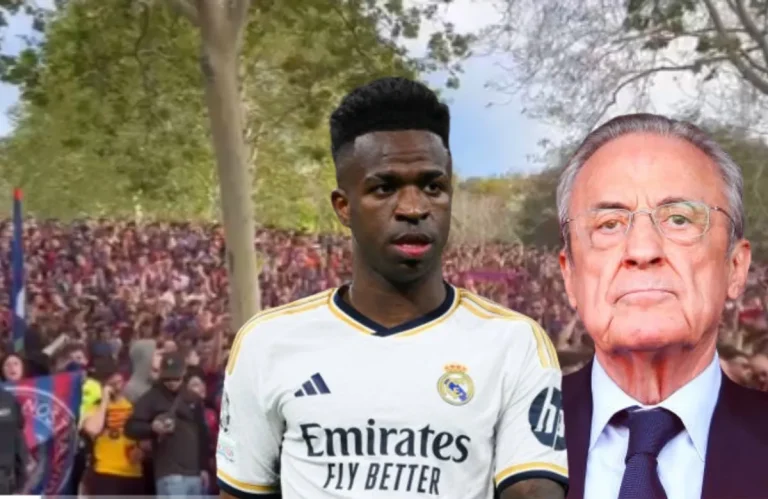 Vinicius y Florentino Pérez.