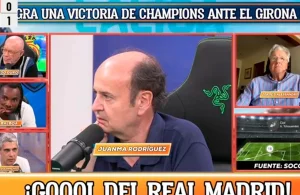 Juanma Rodríguez se acordó de Negreira durante el partido: 