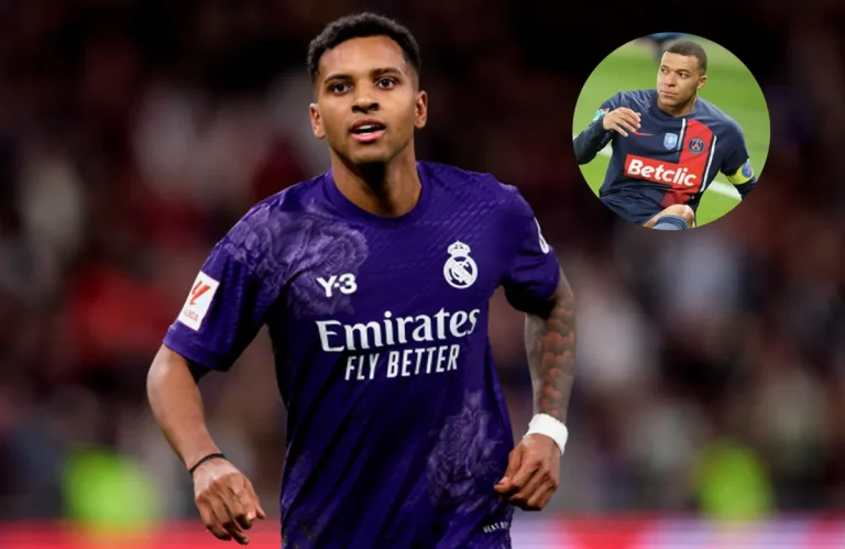 Rodrygo Goes y Kylian Mbappé