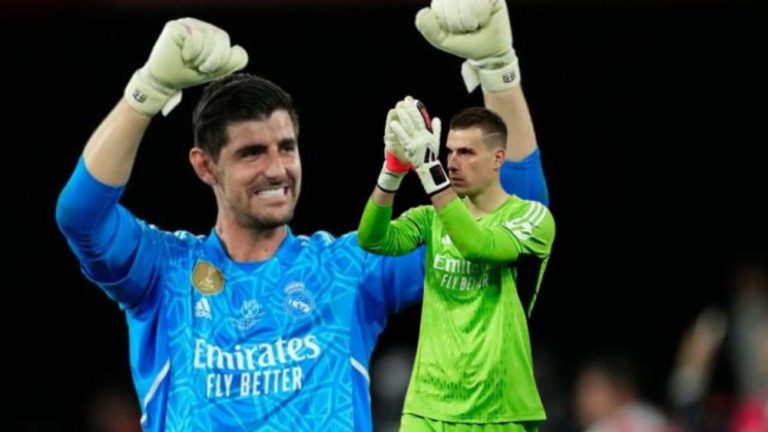 Cambio en la portería del Madrid con Courtois y Lunin
