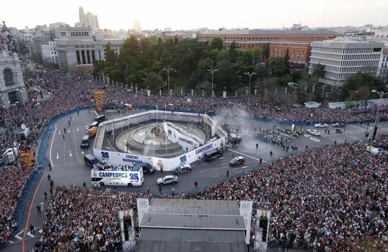 El Real Madrid festejará en Cibeles, con su afición, la recién Liga conquistada.