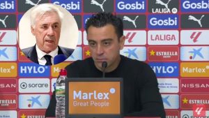 La reacción de Ancelotti a los lloros de Xavi tras perder LaLiga en Girona: “Es un g…”