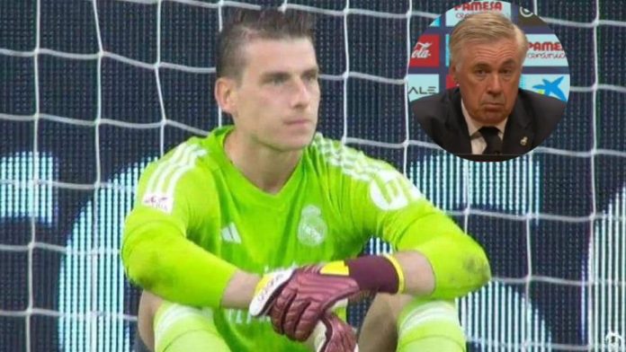 La reflexión de Ancelotti sobre los 4 goles encajados por Lunin para la final de Champions: 