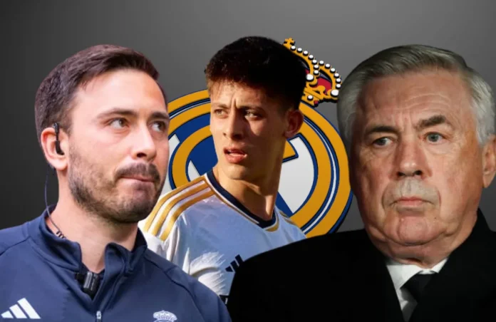 Los Ancelotti y Arda Guler.