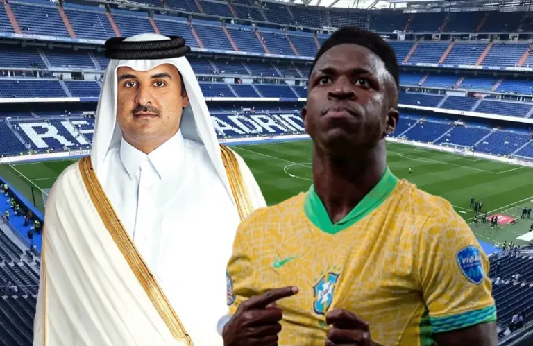 Al Thani y Vinícius Júnior