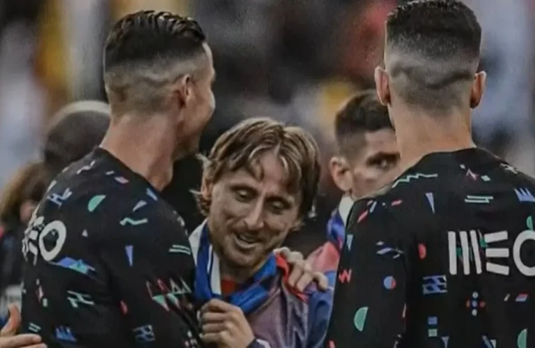 Cristiano Ronaldo y Luka Modric.