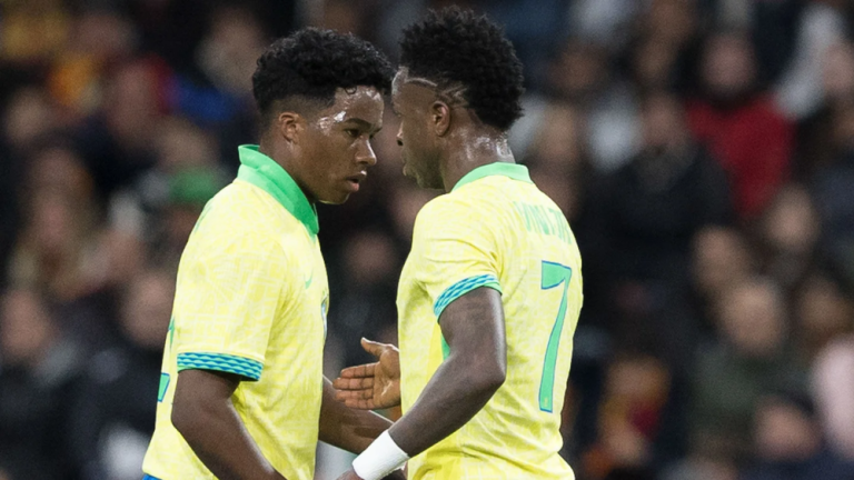 Endrick deja un nuevo gesto madridista en su aparición con Brasil