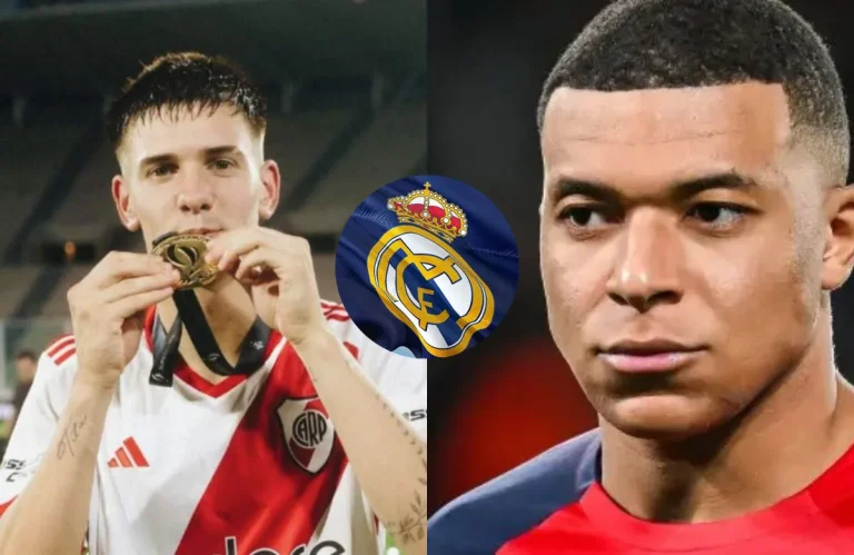 Franco Mastantuono y Mbappé