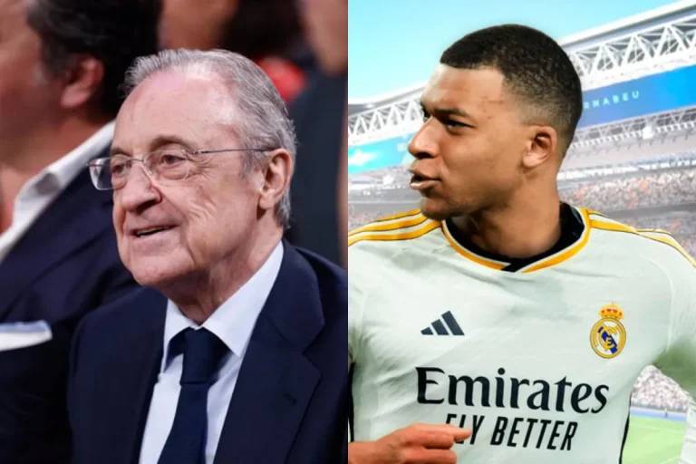 Kylian Mbappé y Florentino Pérez.