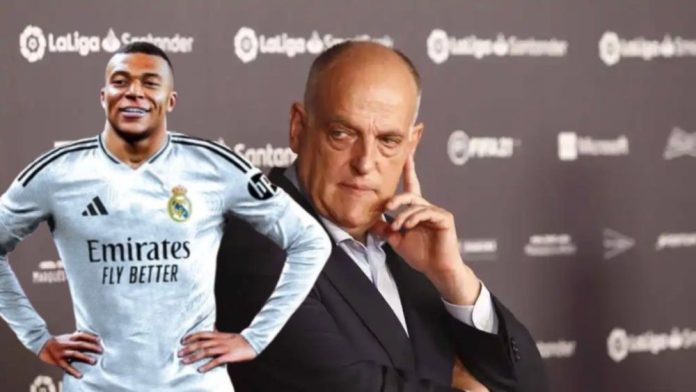 Tebas cuestiona al Real Madrid después de anunciar a Mbappé Por suerte...