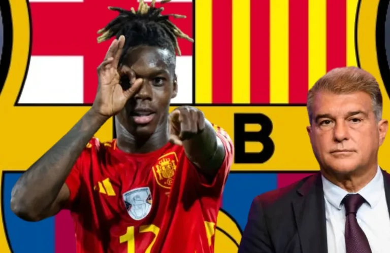 Nico Williams y Laporta.