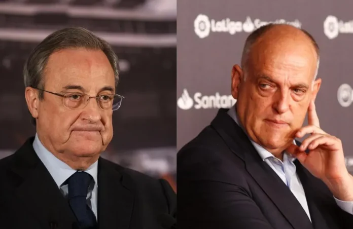 Javier Tebas y Florentino Pérez.