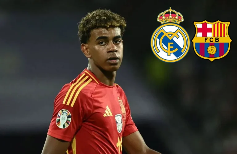 Lamine Yamal en un partido de la Eurocopa