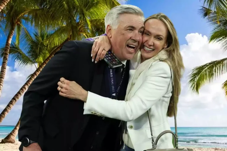 Ancelotti, con su mujer Mariann