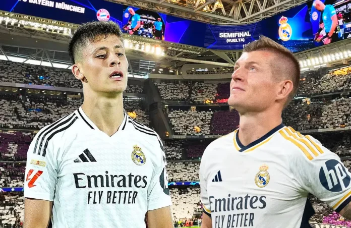 Arda Güler y Toni Kroos