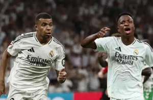 Vinicius se lo dijo a Mbappé al terminar el partido del Betis: “Si jugamos en el Bernabéu…”