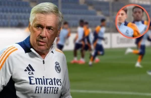 La respuesta de Ancelotti al ver entrenar al hijo de Reyes con Mbappé y Vinicius: “Tiene…”