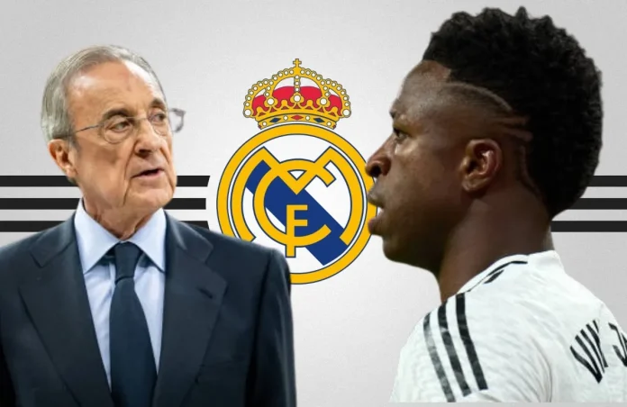 Vinicius y Florentino Pérez.