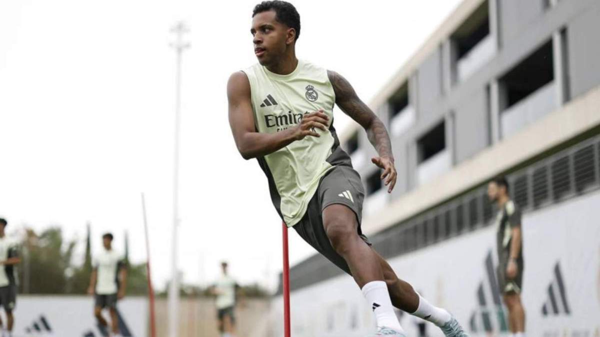 Rodrygo ejercitándose a las órdenes de Xabi Alonso Rodrygo ejercitándose a las órdenes de Xabi Alonso