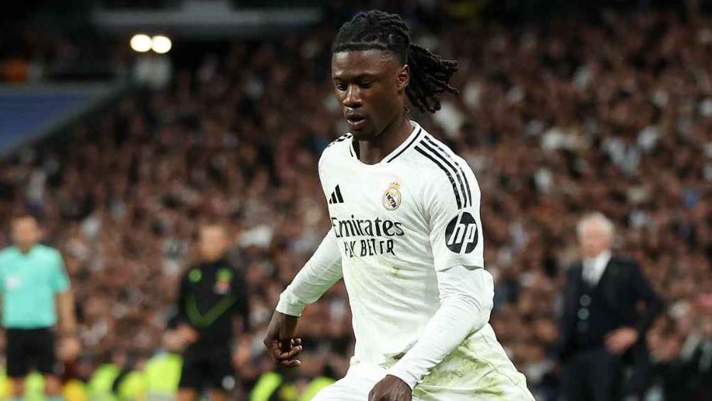 Camavinga jugando con el Real Madrid