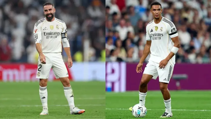 Carvajal y Trent pelean por un puesto en el once del Real Madrid.